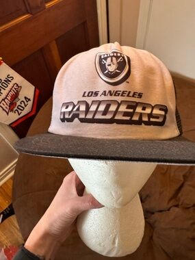 Vintage 80s Los Angeles Raiders Trucker Hat- PLEASE READ